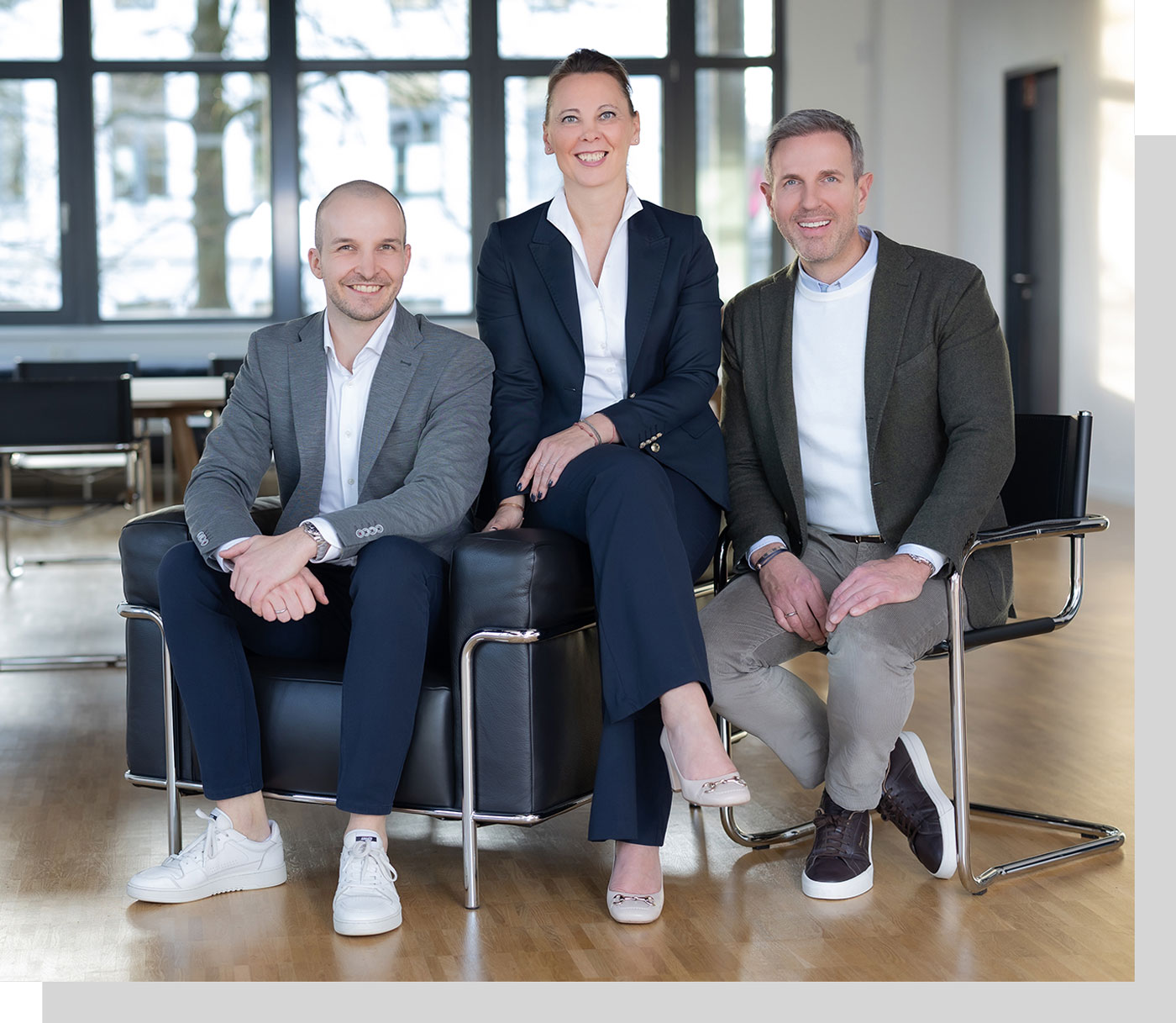 Die Partner von Roderich Vogel, Alexander Schmackey, Ina Bergen und Benjamin Vogel